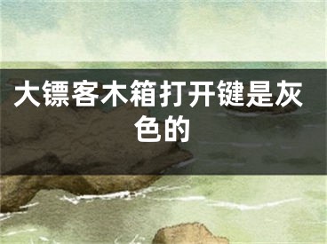 大镖客木箱打开键是灰色的