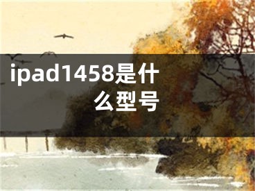 ipad1458是什么型号