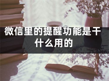 微信里的提醒功能是干什么用的