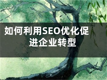 如何利用SEO优化促进企业转型 