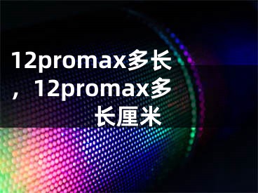 12promax多长，12promax多长厘米