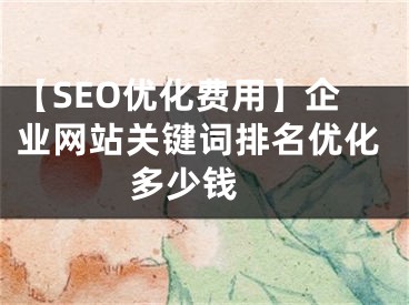 【SEO优化费用】企业网站关键词排名优化多少钱 