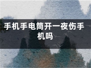 手机手电筒开一夜伤手机吗