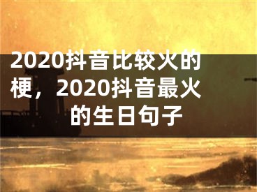 2020抖音比较火的梗，2020抖音最火的生日句子