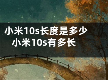 小米10s长度是多少 小米10s有多长