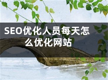 SEO优化人员每天怎么优化网站  