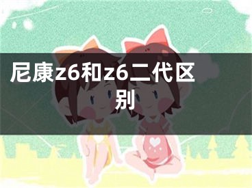 尼康z6和z6二代区别