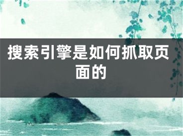 搜索引擎是如何抓取页面的