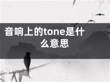 音响上的tone是什么意思