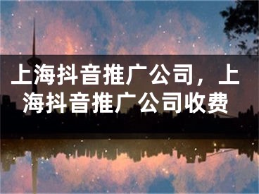 上海抖音推广公司，上海抖音推广公司收费