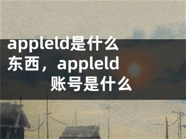 appleld是什么东西，appleld账号是什么