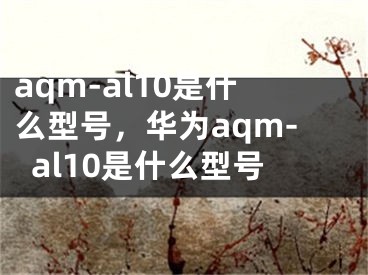 aqm-al10是什么型号，华为aqm-al10是什么型号