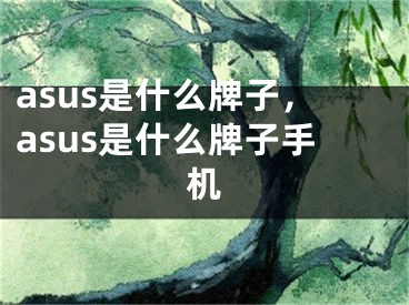 asus是什么牌子，asus是什么牌子手机