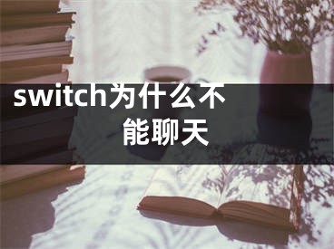 switch为什么不能聊天