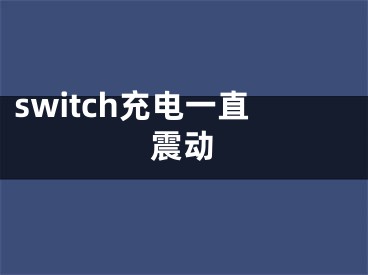 switch充电一直震动