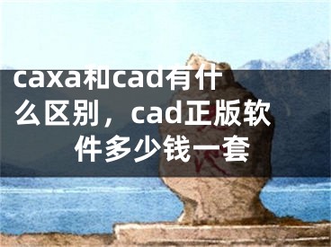 caxa和cad有什么区别，cad正版软件多少钱一套