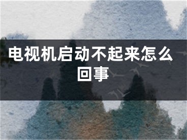 电视机启动不起来怎么回事