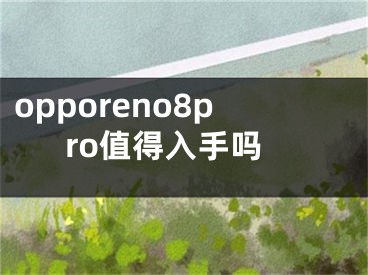 opporeno8pro值得入手吗