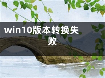 win10版本转换失败