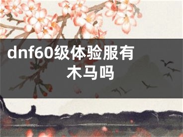 dnf60级体验服有木马吗