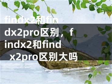 findx2和findx2pro区别，findx2和findx2pro区别大吗