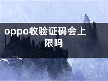 oppo收验证码会上限吗