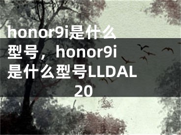 honor9i是什么型号，honor9i是什么型号LLDAL20