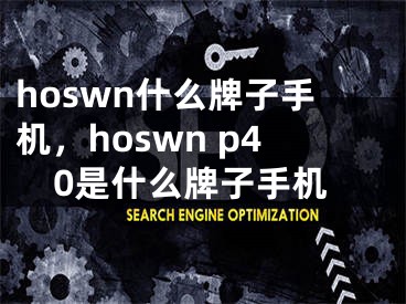 hoswn什么牌子手机，hoswn p40是什么牌子手机