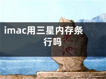 imac用三星内存条行吗