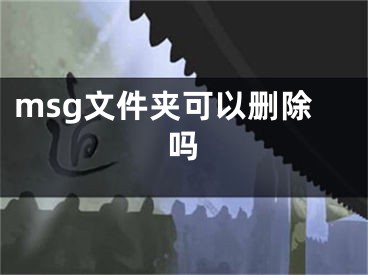 msg文件夹可以删除吗