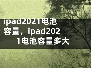 ipad2021电池容量，ipad2021电池容量多大