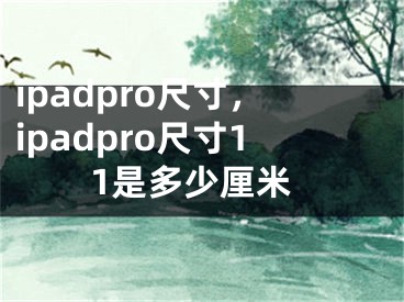 ipadpro尺寸，ipadpro尺寸11是多少厘米