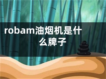 robam油烟机是什么牌子