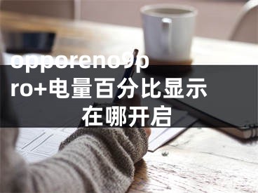 opporeno9pro+电量百分比显示在哪开启