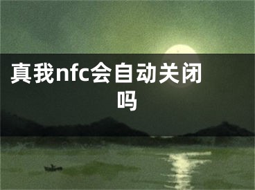 真我nfc会自动关闭吗 