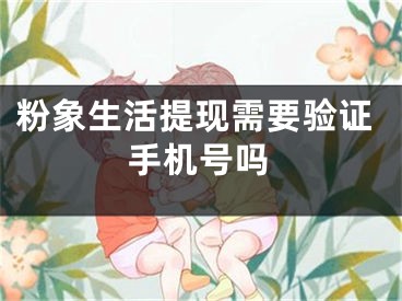 粉象生活提现需要验证手机号吗