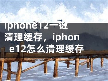 iphone12一键清理缓存，iphone12怎么清理缓存