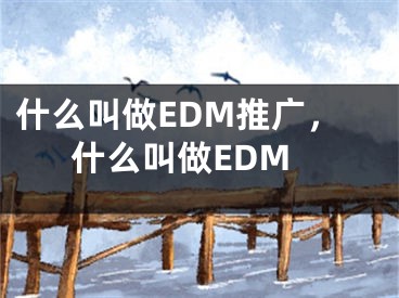 什么叫做EDM推广，什么叫做EDM