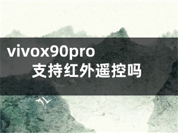 vivox90pro支持红外遥控吗