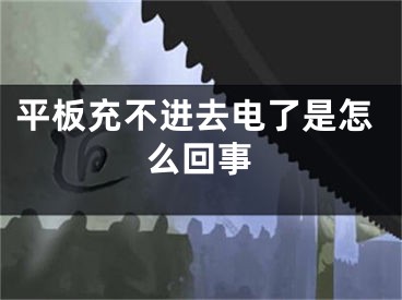 平板充不进去电了是怎么回事