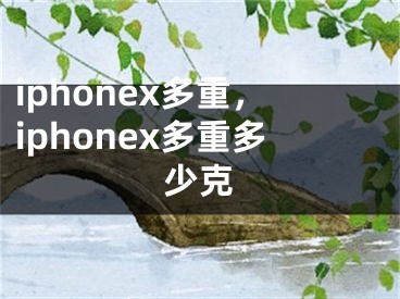 iphonex多重，iphonex多重多少克