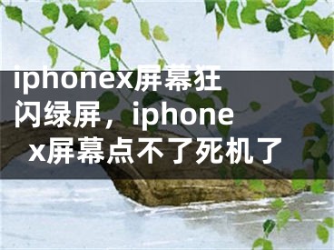 iphonex屏幕狂闪绿屏，iphonex屏幕点不了死机了