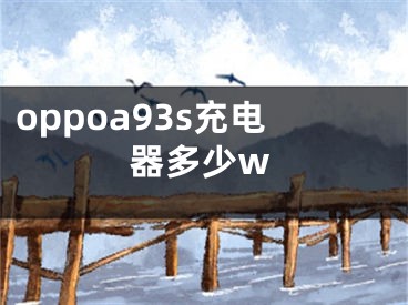 oppoa93s充电器多少w