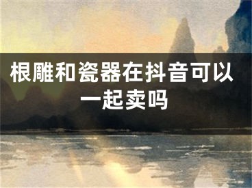 根雕和瓷器在抖音可以一起卖吗