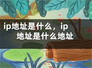 ip地址是什么，ip地址是什么地址