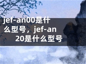 jef-an00是什么型号，jef-an20是什么型号