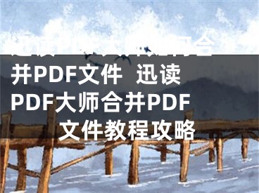 迅读PDF大师如何合并PDF文件  迅读PDF大师合并PDF文件教程攻略