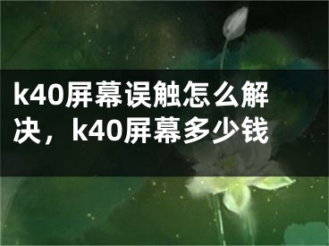 k40屏幕误触怎么解决，k40屏幕多少钱