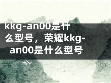 kkg-an00是什么型号，荣耀kkg-an00是什么型号