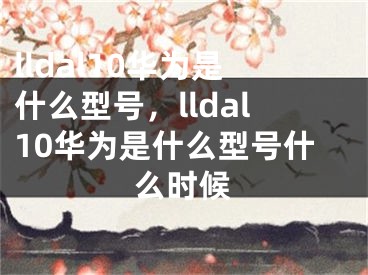 lldal10华为是什么型号，lldal10华为是什么型号什么时候